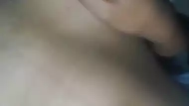 Today Exclusive- Cute Desi Girl Pussy Video Record By Lover