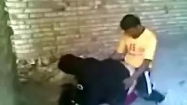 Pakistani aunty illicit taboo sex with nephew in an abandoned house of caught on spy cam