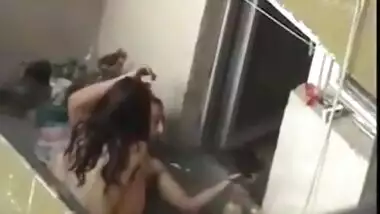 Indian sex video of a slim college girl having sex on the balcony