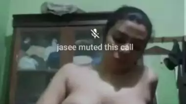 Horny desi Babe showing her Big Boobs and fingering Pussy to boyfriend