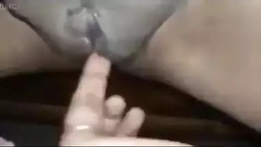 Tamil sex movie of an dilettante wench gratifying her fur pie with a sex toy