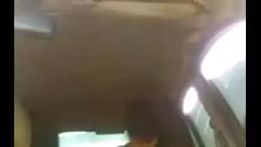 Hardcore outdoor sex scandal of big boobs maid with owner