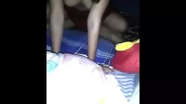 Teen girl with a slim figure enjoys hardcore fuck in cowgirl position