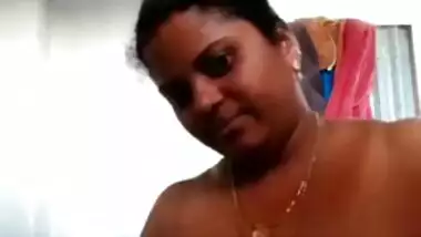 Married Desi lady can't have sex but she can show big XXX melons
