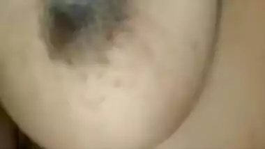 Indian female has natural XXX tits that she uses in her porn show