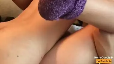 My roommate waited for me horny on the couch to fuck after work