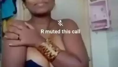 TAMIL NEW MARRIED BHABHI SHOWING HER IN VC TO HER HUSBAND IN OFFICE