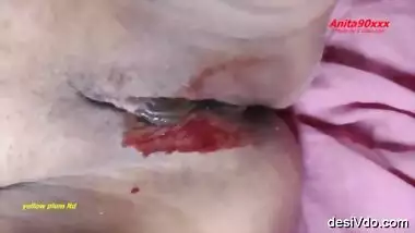 Indian Anita bhabi first time good fuck on my dirty Period with period pad change