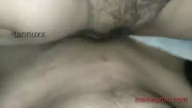 Boyfriend fucks Desi and cums on butt in the point of view XXX video