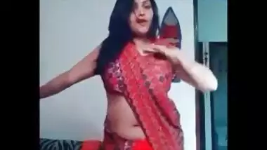 Female performs an Indian sex belly dance in a XXX manner on camera