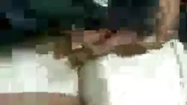 Guy fingering girl during nude mujra on stage