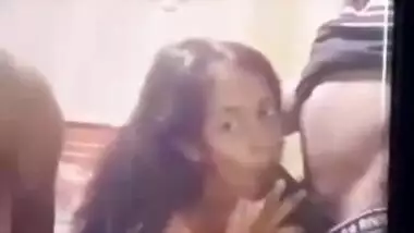 Sri Lankan Horny Cute Couple Doing Wild Show With Their Nasty Family