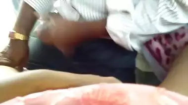 Mom Fingering In Car And I Masturbute Cum On Her Thigh Outdoor Risky Public