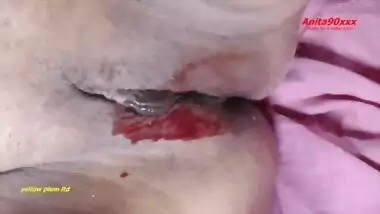 Indian Anita bhabi first time good fuck on my dirty Period with period pad change