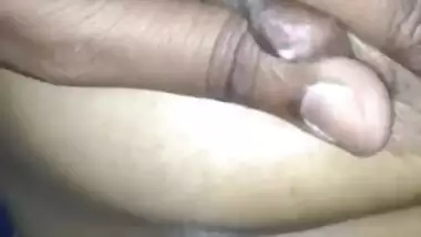 Pervert Desi XXX husband playing with his wife’s boobs and nipples MMS