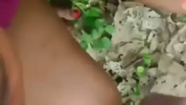 Village lady experiencing desi outdoor sex in the jungle