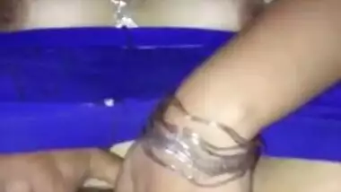 Horny Desi XXX chick showing her naked boobs and fingering pussy on cam