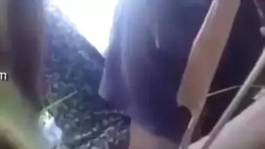 Forest is a good place for the Desi slut and XXX buddy to have sex