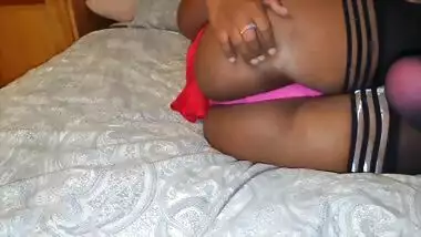 Thick Booty Sexy Ebony Adjusting Her Thong And Pussy Slip Pov - Panty Tease